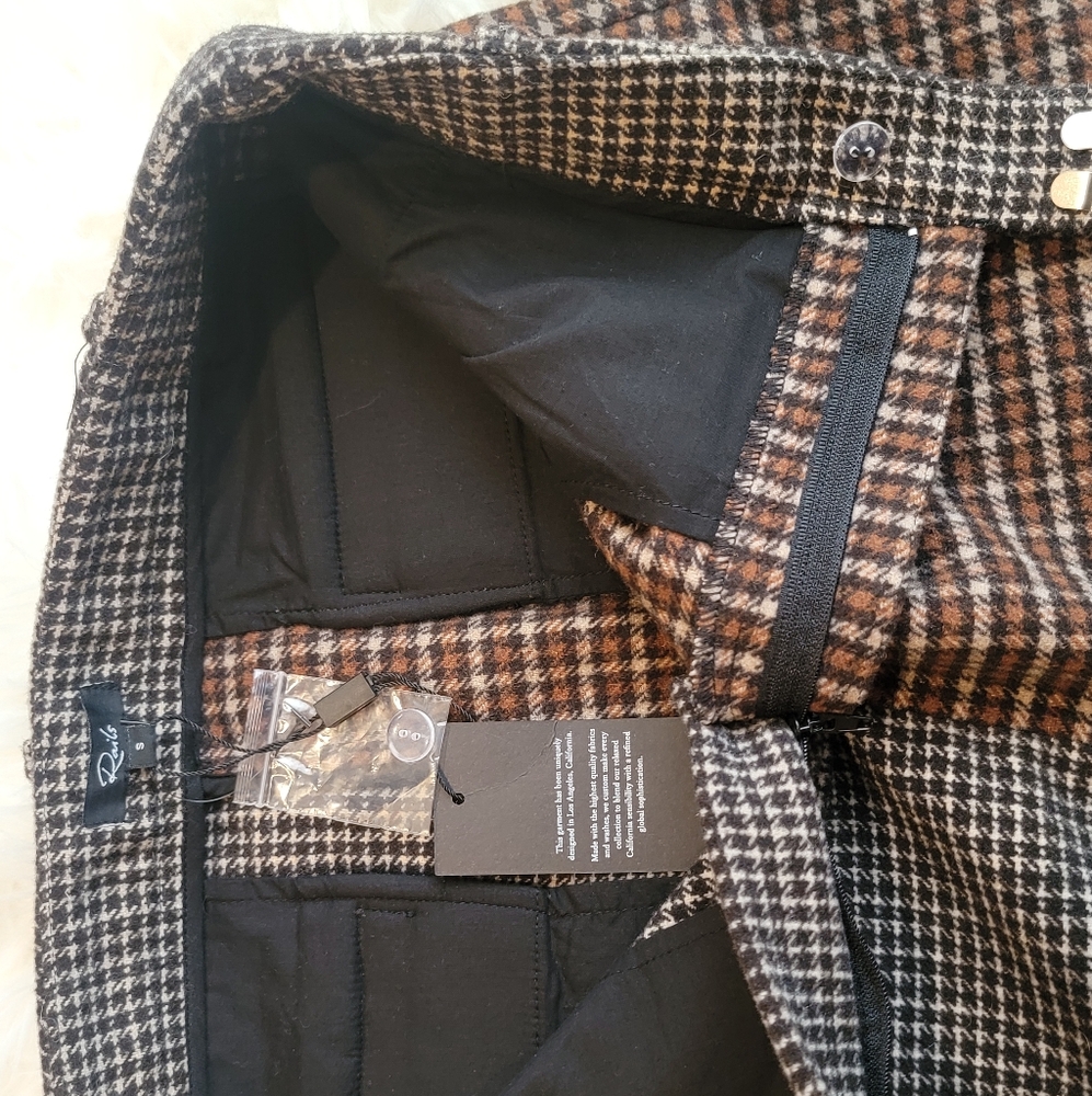 NWT Rails Prim Mixed Check Fall Miniskirt - Picture 10 of 15